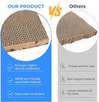 Mini Cat Scratching Board Small Cat Scratcher Cardboard Cat Scratch pad Cat Scratchers for Indoor Cats Cat Cardboard Scratcher Cat Scratching pad (8pcs)
