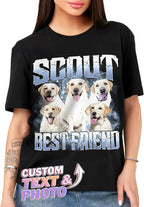 Tehg & Tuhg Custom T Shirts with Picture, Vintage Bootleg Rap Tee, Boyfriend Girlfriend, Unique Gift for Birthday Anniversary