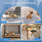 Cozyide Dog Cooling Mat, Medium Cooling Mat for Dogs, Reversible Pad for Pet, 28" L x 22" W, Dark Grey