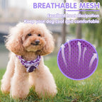 PUPTECK Dog Harness for Puppy and Small Sized Dogs, Step-in No Pull Soft Mesh Vest Harness for Cats Small Pets Walking, Purple, New XXS