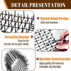 10ft Cat Scat Mat with Spikes Outdoor, Scat Mats for Dogs, Includes 8 Garden Staples
