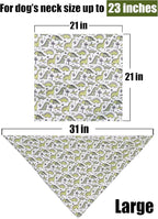 ARING PET Dinosaur Dog Bandanas, Summer Kerchief Triangle Bibs Scarf for Puppy Small Medium Large Boy Girl Dogs Cats-L