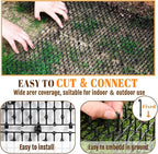 10ft Cat Scat Mat with Spikes Outdoor, Scat Mats for Dogs, Includes 8 Garden Staples