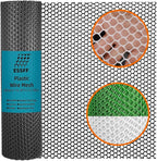 Pet & Garden Safeguard - 15.7IN x 16.4FT Roll - Black Plastic Netting, Multi-Use Decorative Fencing for Poultry, Dogs, Rabbits,Chicken and Snake Barrier