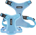 Voyager Step-in Pet Harness - All Weather Mesh, Adjustable Step in Harness for Cats and Dogs by Best Pet Supplies - Baby Blue, XS