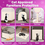 23.6x15.8 Cat Wall Scratcher Mat with Nano Tape,Anti Cats Scratch Furniture Couch Carpet Corner Protector for Indoor,Trimmable Cat Scratching Pad Board Sofa Replacement