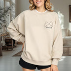 Custom Dog Face Sweatshirt Hoodie T-Shirt, Custom Pet Name, Personalized Pet Photo, Dog Lovers Gifts, Christmas