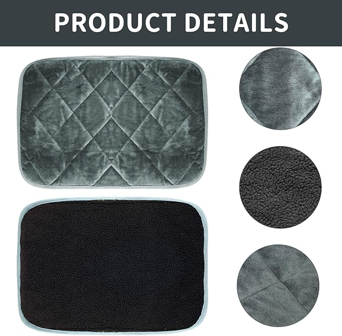 Self-Warming Cat Bed Indoor/Outdoor Super Soft Self Heating Pet Mat Washable Thermal Pad for Cat & Dog 29x19.6 inch