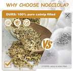 Nocciola 3 Pack Catnip Toys for Cats, Funny Cat Toys Filled with 100% Pure Organic Catnip, Safe Kitten Teething Chew and Kicker Toys, Stress Relieving Fun for Indoor Cats