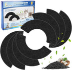 8-Pack Carbon Filters Compatible with Litter-Robot 4, Litter Box Filters Replacement Accessories, Activated Carbon Eliminate Odor, Controls Moisture on Pet's Body and Keep Home Fresh