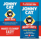 Jonny Cat Litter Box Liners: Heavy Duty - Tear & Leak Resistant - Drawstring Close - Jumbo, 5 Count