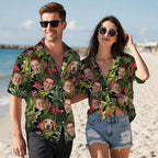 Custom Hawaiian Shirt with Face for Men Women Youth Kid, Personalized Hawaiian Shirts with Face Logo Photo Picture