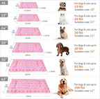 Mora Pets Dog Crate Pad - Ultra Soft Pet Bed With Cute Star Print, Washable Mat for Large Medium Small Dogs, Reversible Fleece Kennel Liner, Cat Bed 41 x 29 Inch Pink