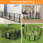 Dog Fence Indoor Pens Outside,Portable Outdoor Dog Playpen 40" H 10 Panels Pet Play Pen Exercise Pens for Puppys Small Medium Large Dogs RV Camping Yard Garden Wide Gate