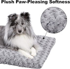MidWest Homes for Pets XL QuietTime Deluxe Gray Ombré Swirl Plush Pet Bed, Machine Washable, Non-Skid Bottom, Soft Crate Mat for 48-inch Crates