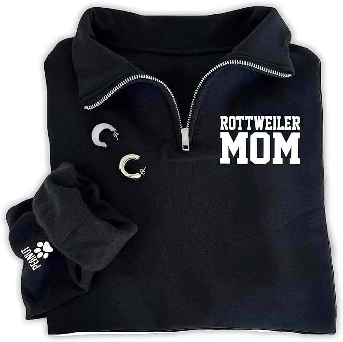 UrbanNEST Custom Dog Mom Sweatshirt, Cute & Cozy Gift for Dog Lovers, Perfect for Pet Moms
