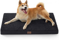 Bedsure ComfyFleece Dog Beds Large Sized Dog- Orthopedic Pet Beds for Crate with Removable Machine Cover, NOT Waterproof Egg Crate Foam Puppy Mat for Pets Up to 50 lbs, 35x22x2.8, NOT Chewproof