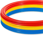 Speed & Agility Training Rings - Set of 12 - with Carrycase - by Trademark Innovations