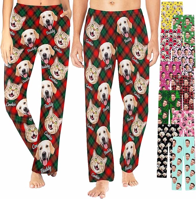 Custom Pajama Pants Customized Pajamas For Men Women Funny Xmas Pjs