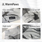 Fleece Sphynx Cat Clothes Soft Hairless Cat Clothes Pullover Cat Sweater for Chihuahua All Season Light and Warm Kitten Cloth for Cats Only Puppy Clothes Small Dog Sweater (Gray Striped, Large)