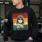 Customized Awesome Like My Daughter Shirts, Fathers Day Shirt with Kids Names, Funny Dad Shirts for Men