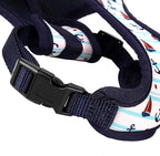 Mile High Life Step in Dog Harness for Small Dogs No Pull, Easy Get on Air Mesh Vest Harness, Adjustable Easy Closures Both Neck and Chest (White, L Chest 21.6"-43.2")