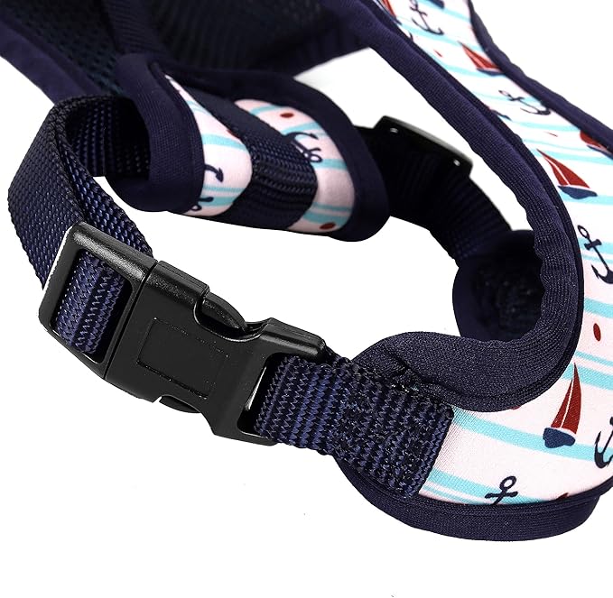 Mile High Life Step in Dog Harness for Small Dogs No Pull, Easy Get on Air Mesh Vest Harness, Adjustable Easy Closures Both Neck and Chest (White, L Chest 21.6"-43.2")