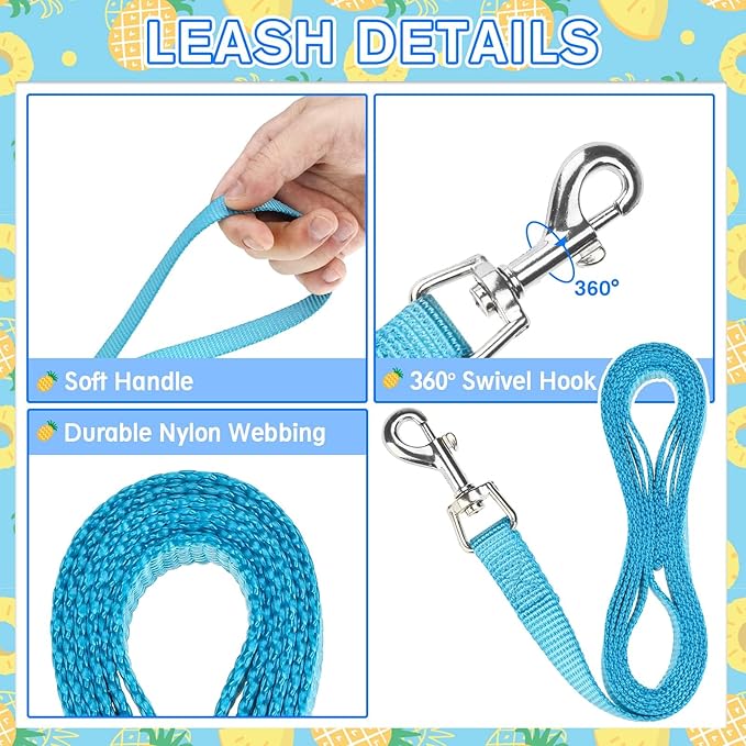 PUPTECK Soft Mesh Cat Vest Harness and Leash Set Puppy Padded Pet Harnesses Escape Proof for Cats Small Dogs Rabbits Bunny