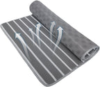 REEZEIVI Breathable Dog Crate mat with Anti-Slip Bottom,3D air mesh Pet Crate pad,Non-stuffy Dog Sleeping Bed,pet mat, Machine Washable Pet Mat for Sleeping (40X28, Sliver Grey Mat)