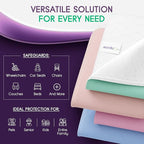 Incontinence Bed Pads - Reusable Waterproof Underpad Chair, Sofa and Mattress Protectors - Highly Absorbent, Machine Washable - for Children, Pets and Seniors (30x36 (Pack of 4), Multi-Color)