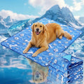 Sadnyy 4 Pcs 44 x 32 Extra Large Dog Cooling Mat Pet Cooling Pad for Hot Weather Lightweight Cool to The Touch Pet Blanket Washable Breathable Dog Pad for Kennel Home in Summer Non-Toxic