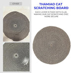 Round cat Scratcher Refill, 10 inch Diameter, 7/8 inch Thickness Scratcher Replacement Pads, Scratching Board Circle, Scratch pad, scratchers for Indoor Cats (3pcs)