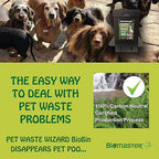 Biomaster Pet Waste Wizard BioBin Composter for Dog Poop - Outdoor Digester System with Enzyme Sachets - Eco-Friendly Disposal Unit 10"x18"