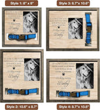 Pet Memorial Gifts Bereavement Gifts Cat Memorial Dog Loss Sympathy Custom Cat Picture Collar Frames Keepsakes Death Remembrance Funerary Decor Wall Best Dog Ever