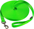 HIKISS Long Dog Leash Obedience Recall Training Agility Lead with Thickening Material for Large Dog - 15ft 20ft 30ft 50ft 100ft Training Leash(Green 50ft)