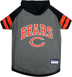 Pets First NFL Chicago Bears Hoodie for Dogs & Cats. NFL Football Licensed Dog Hoody Tee Shirt, Medium. Sports Hoody T-Shirt for Pets. Licensed Sporty Dog Shirt (CHI-4044-MD)