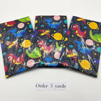 1 Yard (Pre-Cut) 43" x 36" (109cm x 92cm) Premium Floral Cotton Quilting Sewing Fabric, DIY Sewing Patchwork Supplies for Face mask Clothing Handmade Craft&Home Decoration (Cute Dinosaur)