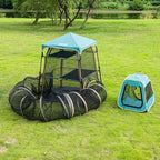 Extra Large catio Outdoor cat Enclosure,3-in-1 Cat Tower Tent with Tunnel/Pop Up Cube, Portable Catio,Cat Tent,Foldable Cat Enclosure for Indoor/Outdoor/Camping Weatherproof & Sunproof(Patented)