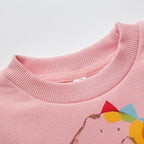 RETSUGO Toddler Baby Girls Sweatshirts Casual Pullover Crewneck Winter Long Sleeve Tops Shirts Clothes 3T-8T