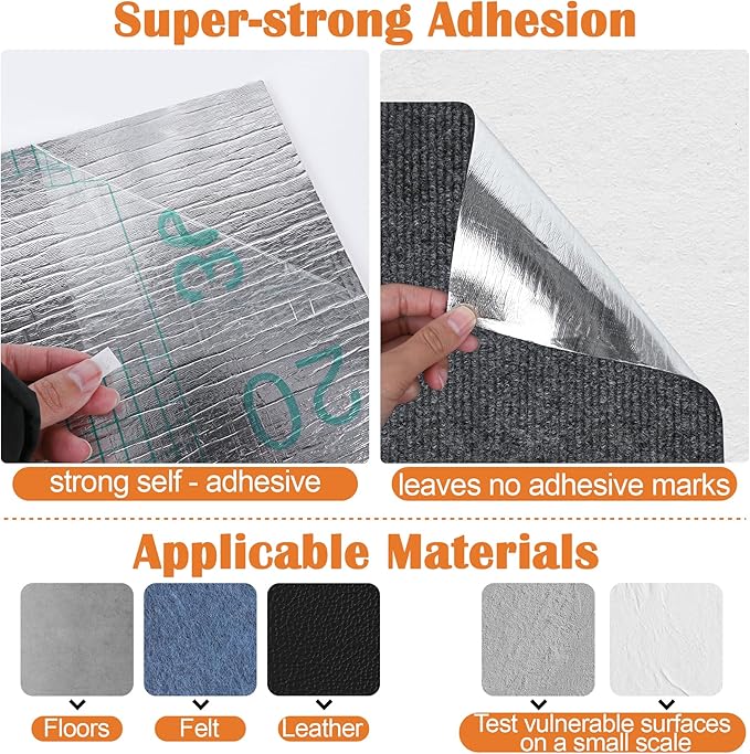 Couch Protector from Cat Claws - 78.7" x 15.8" Trimmable Self-Adhesive Cats Claws Scratch Pads, Cat DIY Climbing Cats Scratch Mat Tree Replacement Indoor (Dark Gray)