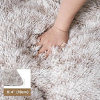 EHEYCIGA Fluffy Dog Crate Bed for Large Dogs, Plush Faux Fur Crate Pad, Calming Anti Anxiety Large Dog Bed, Washable Soft Warm Mat with Non-Slip Bottom, Brown
