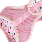 Mile High Life Step in Dog Harness for Small Dogs No Pull, Easy Get on Air Mesh Vest Harness, Adjustable Easy Closures Both Neck and Chest (Pink, M Chest 15.7"-23.2")