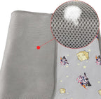 NACOCO Summer Pet Cooling Mat - Cat Dog Cushion Pad Sleeping Cool Comfortable Soft for Pets Kids and Adults (Grey French Bulldog, M)