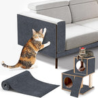 cat Scratching mat Self-Adhesive, Trimmable Furniture Protector for Couch, Sofa, Wall & Cat Trees - Durable Scratch Pad with Nano Tape, DIY Climbing Carpet for Indoor Cats(Dark Grey, 23.6"x15.8")