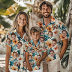 Custom Hawaiian Shirt with Face for Men Women Youth Kid, Personalized Hawaiian Shirts with Face Logo Photo Picture