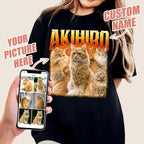 Mit & Mia Custom Your Own Bootleg Rap Shirts for Boyfriend Girlfriend Face Shirt with Photo Gift for Him Her Pet Lovers
