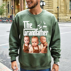 Custom Dad Shirt Personalized Picture T-Shirt for Men for New Dad Daddy Gift for Grandpa