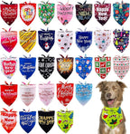30 Pack Christmas Happy New Year Dog Bandanas Bulk 33 Inch Large Dog Bandanas XXL Stitch Dogs Bandana Grooming L