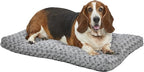 MidWest Homes for Pets Intermediate QuietTime Deluxe Gray Ombré Swirl Plush Pet Bed, Machine Washable, Non-Skid Bottom, Soft Crate Mat for 36-inch Crates