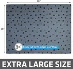Drymate Cat Litter Box Mat, Litter Trapping Mat, Waterproof, Urine-Proof, Absorbent, Machine Washable, Soft on Paws, Contains Mess, Protects Floors, Kitten Supplies, Dark Grey, 28x36 XL